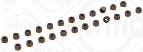Сальник клапана (впуск/випуск) MB E-class (W124/W210/W211) 2.8/3.2 (M104/OM648) (d=7mm) (к-кт 24шт) 413.960 ELRING 413-960