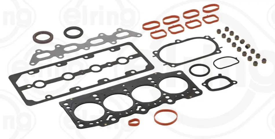 Комплект прокладок, головка блоку циліндрів FIAT 1,4 16V 05.2006- (вир-во Elring) ELRING 431-590 (фото 1)