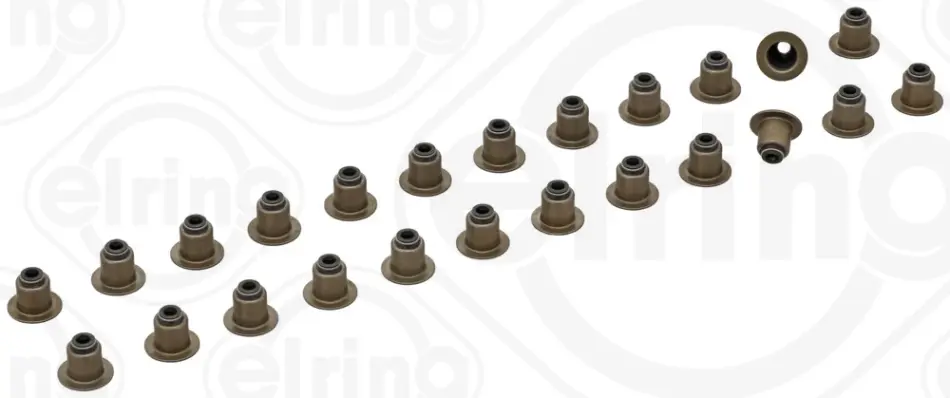 Комплект ущільнень, шток клапана 24 шт PSA/JAGUAR/LAND ROVER 2,7/3,0 HDi (вир-во Elring) ELRING 505-690 (фото 1)