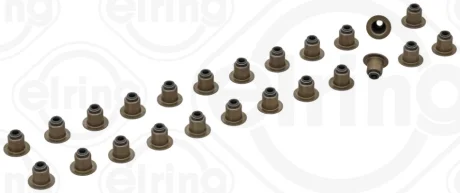 Комплект ущільнень, шток клапана 24 шт PSA/JAGUAR/LAND ROVER 2,7/3,0 HDi (вир-во Elring) ELRING 505-690