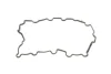 Прокладка піддону MB C-class (W205)/E-class (W213) 2.0D 16- OM654 (зверху) 506.410 ELRING 506-410 (фото 1)