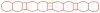 Прокладка впускний колектор OPEL/CHEVROLET 1,6CDTI A16DTH/B16DTH/D16DTH 13- (вир-во Elring) ELRING 558-460 (фото 2)