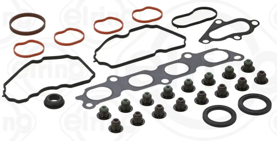 Комплект прокладок (верхній) Ford Fiesta V/Focus II/Mazda 2/Volvo C30/S40/V50 1.6 01-12 569.871 ELRING 569-871 (фото 1)