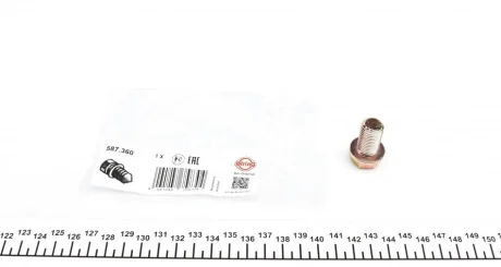 Болт зливу оливи Hyundai Accent/Tucson/Santa Fe/Kia Rio/Cerato 1.1D-2.2D 01- (M14x1.5x23) 587.360 ELRING 587-360
