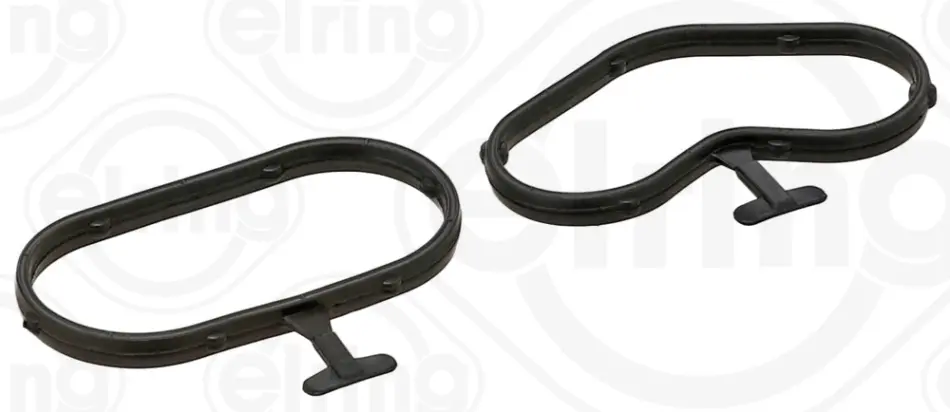 Комплект прокладок, масляний радіатор MB/OPEL/RENAULT 0,9TCe/1,2TCe H4B/H5F/M200.711/M281.910 10- (в ELRING 642-490 (фото 1)