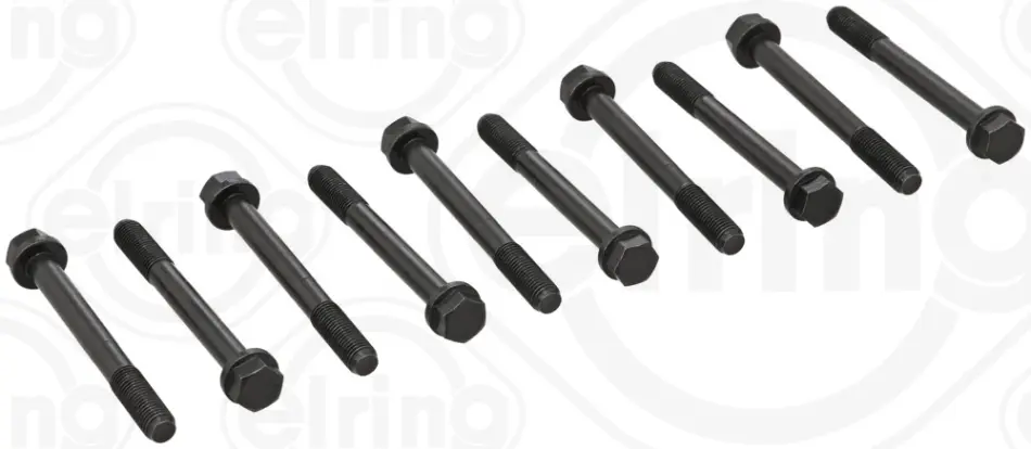 Комплект болтів головки блоку циліндрів FORD/MAZDA 18/2,0/2,2 8V/12V M12x1,5x107 (вир-во Elring) ELRING 707-650 (фото 1)
