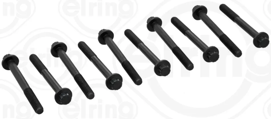 Болт головки блоку (компл.) KIA/MAZDA 1.7D/2.0D/TD/2.2 PN/RF/R2/HW (вир-во Elring) ELRING 707-680 (фото 1)