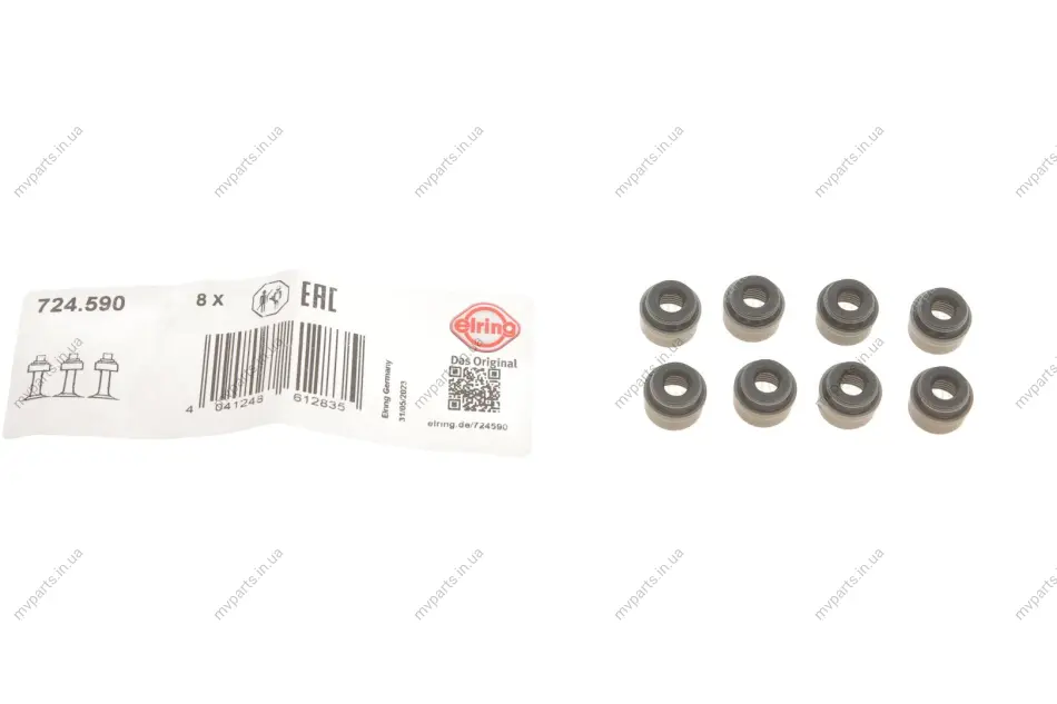Сальник клапана (впуск/випуск) VW Caddy III/IV 1.2/2.0 TSI/TDI 95- (6x8.8/12.2x9.3) 724.590 ELRING 724-590 (фото 1)