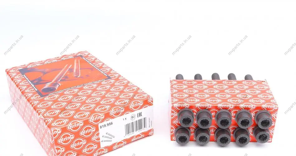 Болти головки (к-кт 10шт.) MB (W124/W201) OM102 (M12x1.75x119) 819.956 ELRING 819-956 (фото 1)