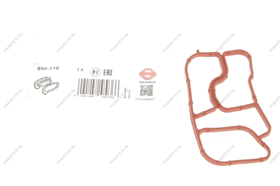 Прокладка радіатора масляного VW Passat 1.8/2.0 TSI 05-14 898.010 ELRING 898-010 (фото 1)