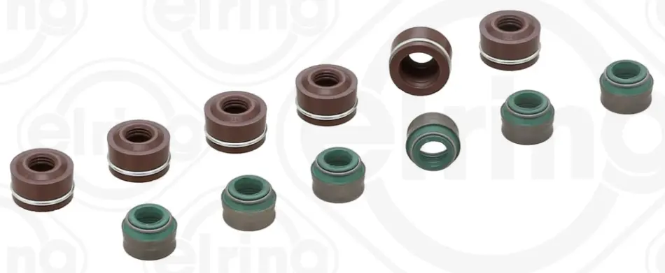 Сальник клапана (впуск/випуск) MB E-class (W124) 89-93 (к-кт 12шт.) 914.835 ELRING 914-835 (фото 1)