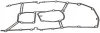Прокладка корпусу блоку (SET) ГРМ BMW M43 (вир-во Elring) ELRING 919-899 (фото 1)