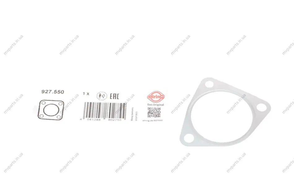 Прокладка клапана EGR Renault Trafic/Opel Vivaro 2.2/2.5 dCi 01- 927.550 ELRING 927-550 (фото 1)