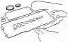 Комплект прокладок (нижній) Ford F-350 12- 976.721 ELRING 976-721 (фото 1)