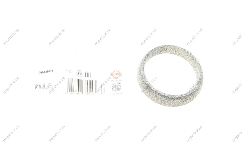 Прокладка труби вихлопної Lexus ES/IS/NX/Toyota Land Cruiser 05- (60x77x14.5) (кільце) 994.640 ELRING 994-640 (фото 1)