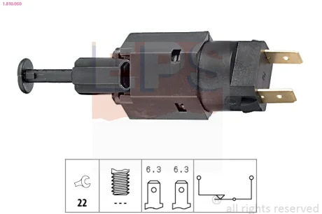 Датчик педалі гальма Opel Astra/Vectra/Kadett 1.2-2.5i 84-05 1.810.050 EPS 1-810-050