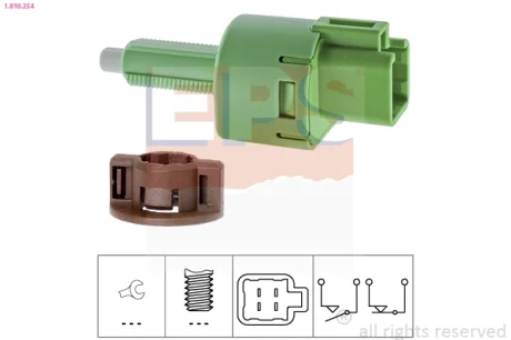 Датчик педалі гальма Peugeot 4007/Toyota Avensis/Land Cruiser 1.6-4.7 V8 06- (4 конт.) 1.810.254 EPS 1-810-254
