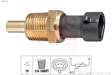 Датчик температури оливи Opel Vectra C 3.0 CDTi 05- 1.830.129 EPS 1-830-129