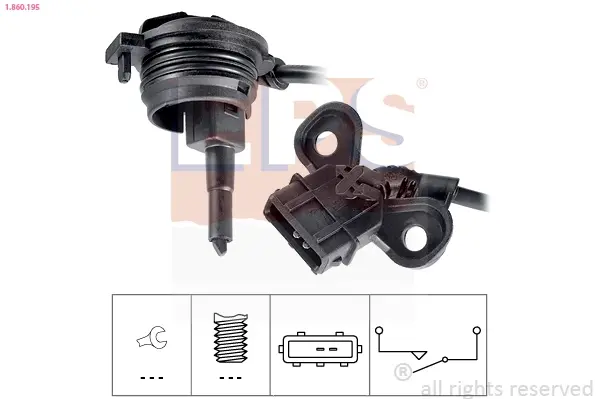 Датчик увімкнення заднього ходу VW Passat/Audi A4/A6 96-08 1.860.195 EPS 1-860-195 (фото 1)