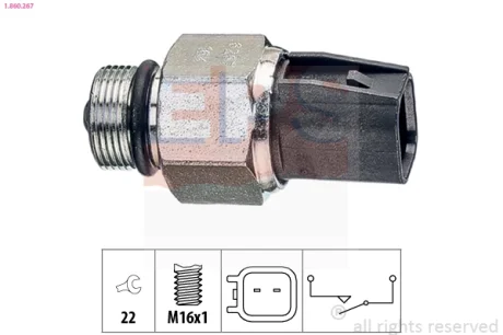 Датчик увімкнення заднього ходу Ford Transit 2.2-3.2TDCi 06-14 (M16x1) 1.860.267 EPS 1-860-267