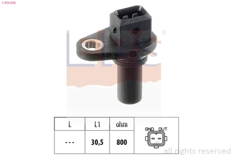 Датчик швидкості обертання валу АКПП VW Caddy II 1.6 95-00/T4 1.9D-2.8VR6 90-03 1.953.028 EPS 1-953-028