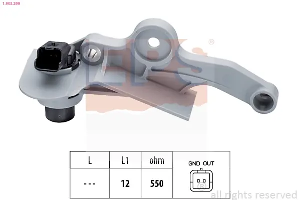Датчик положення колінвалу Citroen C3/C4/Peugeot 206/306/307 1.4/1.6 16V 00- 1.953.299 EPS 1-953-299 (фото 1)