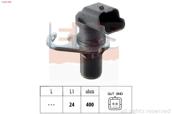 Датчик положення колінвалу Citroen Berlingo 1.9D/2.0HDi 98- 1.953.303 EPS 1-953-303 (фото 1)
