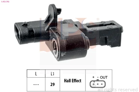Датчик положення колінвалу BMW 3 (F30/F80) 1.6 (N13) 12-16/Citroen Berlingo 1.6VTi 09- 1.953.792 EPS 1-953-792
