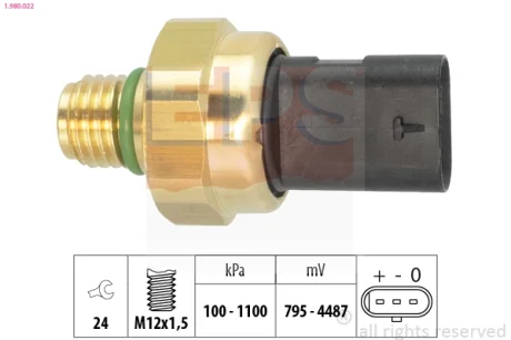 Датчик тиску оливи Ford Focus IV 2.3 ST EcoBoost 19- 1.980.022 EPS 1-980-022