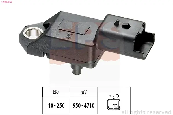 Датчик тиску наддува Citroen Berlingo 1.6HDI 05- 1.993.034 EPS 1-993-034 (фото 1)