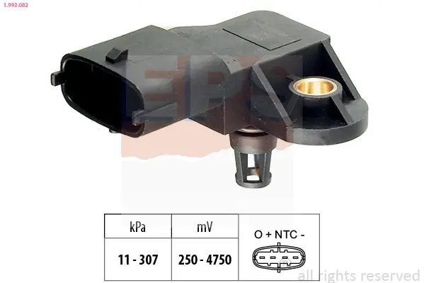 Датчик тиску наддува Iveco Daily III/IV/V 2.3/3.0 04-14 1.993.082 EPS 1-993-082 (фото 1)