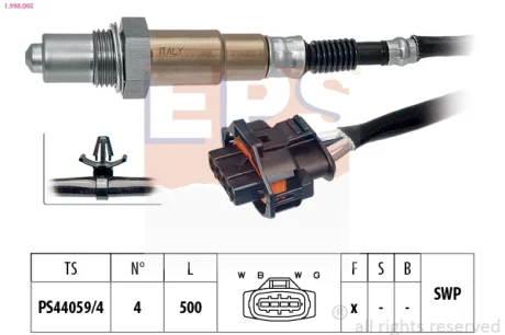 Лямбда зонд Opel Astra H/J/Vectra C 1.6/1.8 04- 1.998.065 EPS 1-998-065