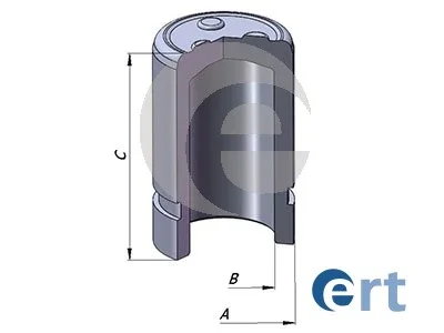 Поршень, корпус скоби гальма D025384 (вир-во) ERT 151037C