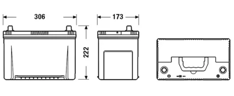 Акумулятор 95Ah-12v Exide PREMIUM (302х171х222), R, EN800 Азія EXIDE EA954