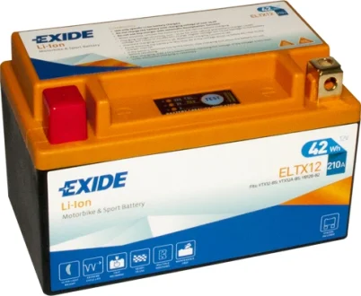 Акумуляторная батарея 3.5Ah/210A (150x87x93/+L/B0) (Li-ion) (мото) EXIDE ELTX12