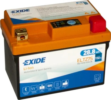 Акумуляторная батарея 2.4Ah/150A (113x70x85/+R/B0) (Li-ion) (мото) EXIDE ELTZ7S
