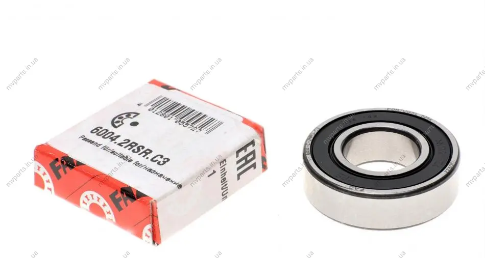 Підшипник (20x42x12) 6004.2RSR.C3 FAG 6004-2RSR-C3 (фото 1)