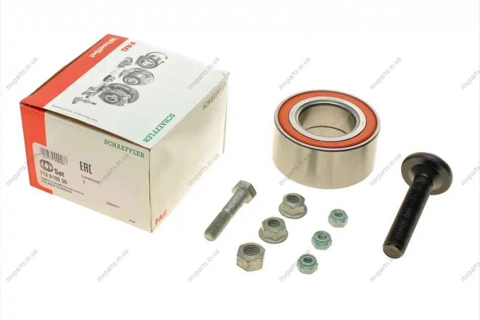 Підшипник маточини (передньої) Audi 100/200/A4/A6 -05 713 6100 30 FAG 713-6100-30 (фото 1)
