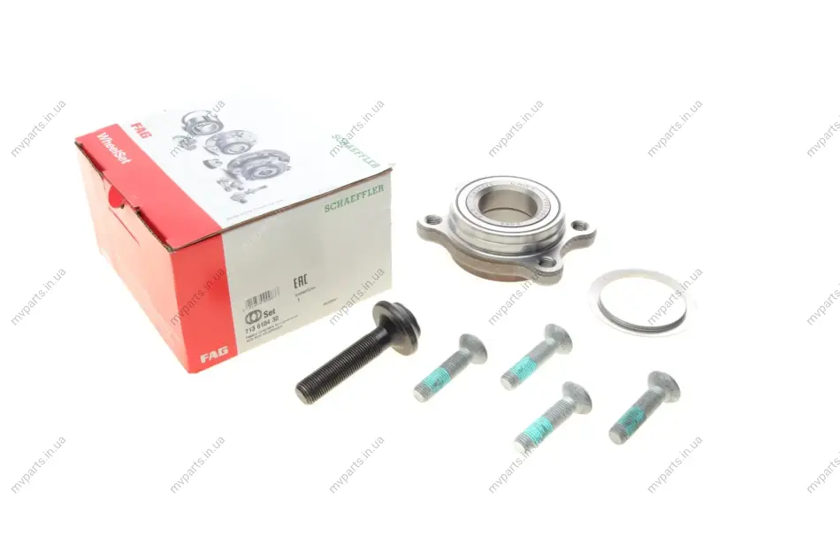 Підшипник маточини (передньої) Audi A4/A6/A8 Quattro 98- 713 6104 30 FAG 713-6104-30 (фото 1)