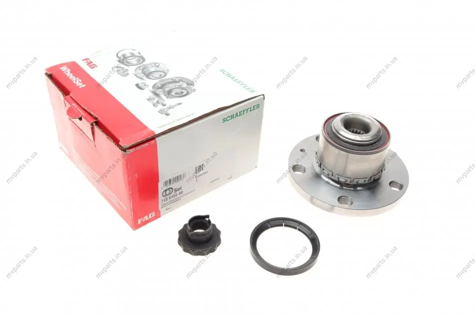 Підшипник маточини (передньої) Skoda Fabia 99-14 713 6105 80 FAG 713-6105-80 (фото 1)