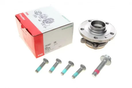 Підшипник маточини (передньої) VW Caddy III-IV/Golf V-VI 03- (4 болти) 713 6106 10 FAG 713-6106-10