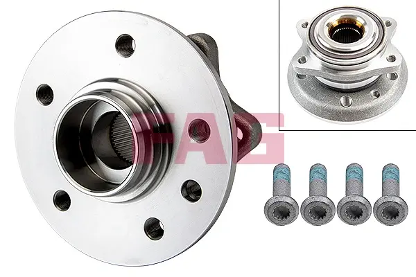 Підшипник маточини (передньої) MAN TGE/ VW Crafter 2.0TDI 16-, RWD 713 6110 90 FAG 713-6110-90 (фото 1)