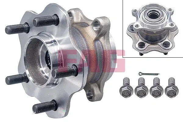 Підшипник маточини (задньої) Nissan Qashqai/X-trail 1.5-2.0 dCI 07- 713 6139 30 FAG 713-6139-30 (фото 1)
