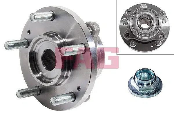 Підшипник маточини (передньої) Hyundai Elantra/i30/Kia Cee\'d 11- 713 6268 10 FAG 713-6268-10 (фото 1)
