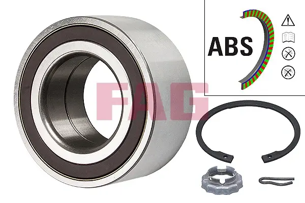 Підшипник маточини (передньої) Fiat Scudo 96-07 (+ABS) 713 6305 80 FAG 713-6305-80 (фото 1)