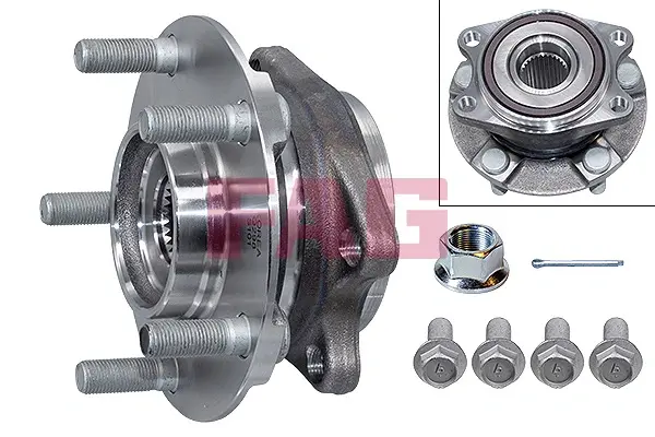Підшипник маточини (передньої) Nissan Qashqai/X-Trail 1.2-2.5 dCi/DIG-T 13- (+ABS) 713 6332 00 FAG 713-6332-00 (фото 1)