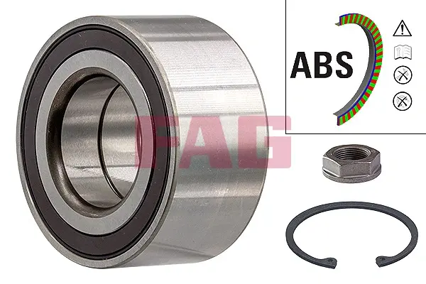 Підшипник маточини (передньої) Citroen C4/Peugeot 2008/208 19- 713 6506 90 FAG 713-6506-90 (фото 1)