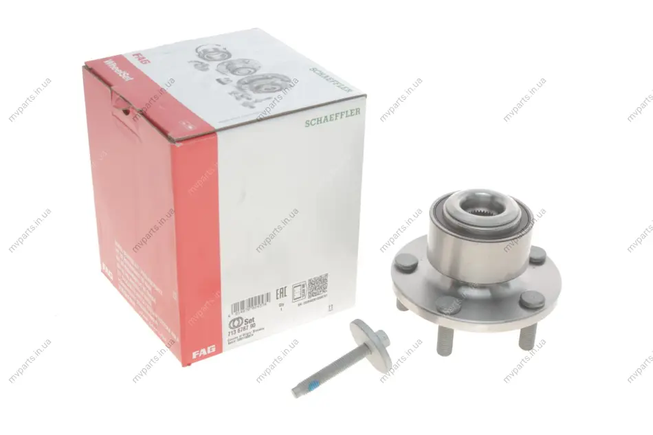 Підшипник маточини (передньої) Ford Focus II 05- (+ABS) 713 6787 90 FAG 713-6787-90 (фото 1)