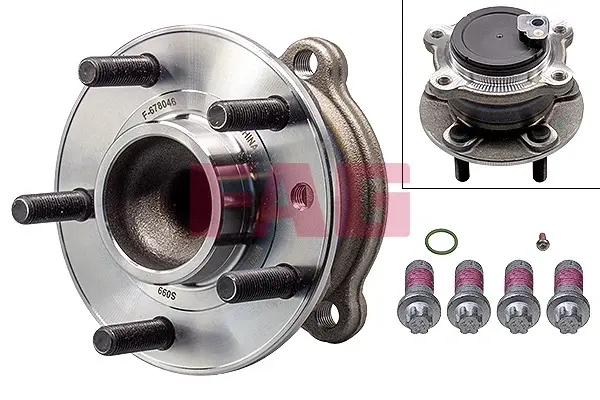 Підшипник маточини (задньої) Ford Focus 1.0-2.0 TDCi 10- (F-609401) 713 6791 90 FAG 713-6791-90 (фото 1)