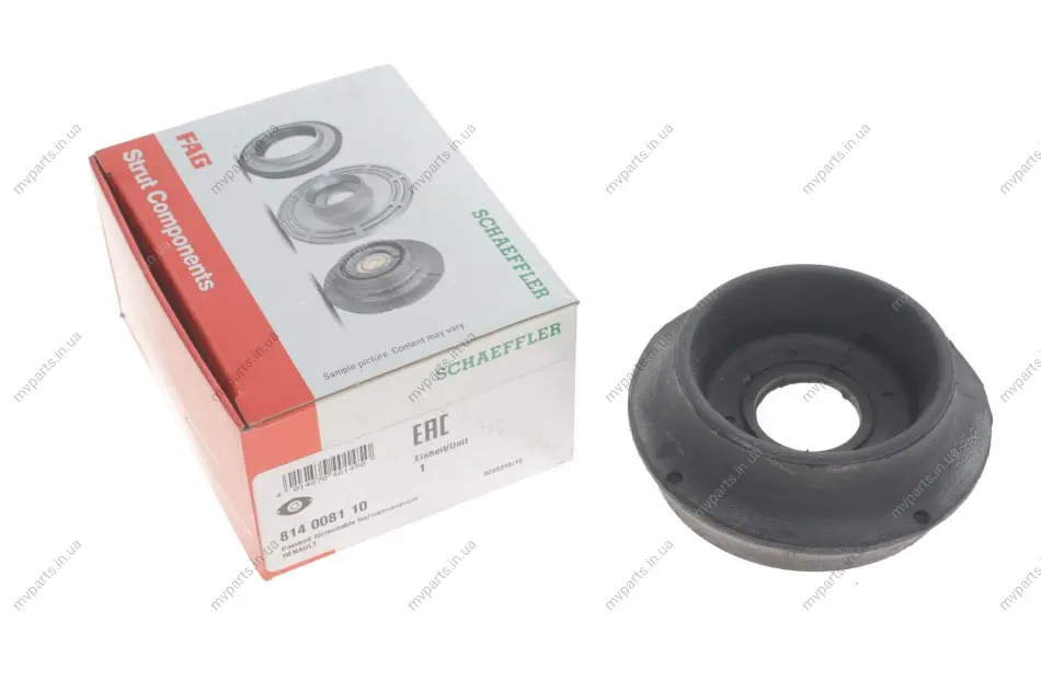 Подушка амортизатора (переднього) Renault Twingo/Clio 1.2-1.9 90- 814 0081 10 FAG 814-0081-10 (фото 1)